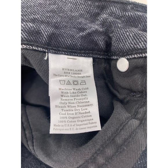 Everlane The Curvy '90s Cheeky® Jean Washed Black Straight Leg 31 - Picture 10 of 14